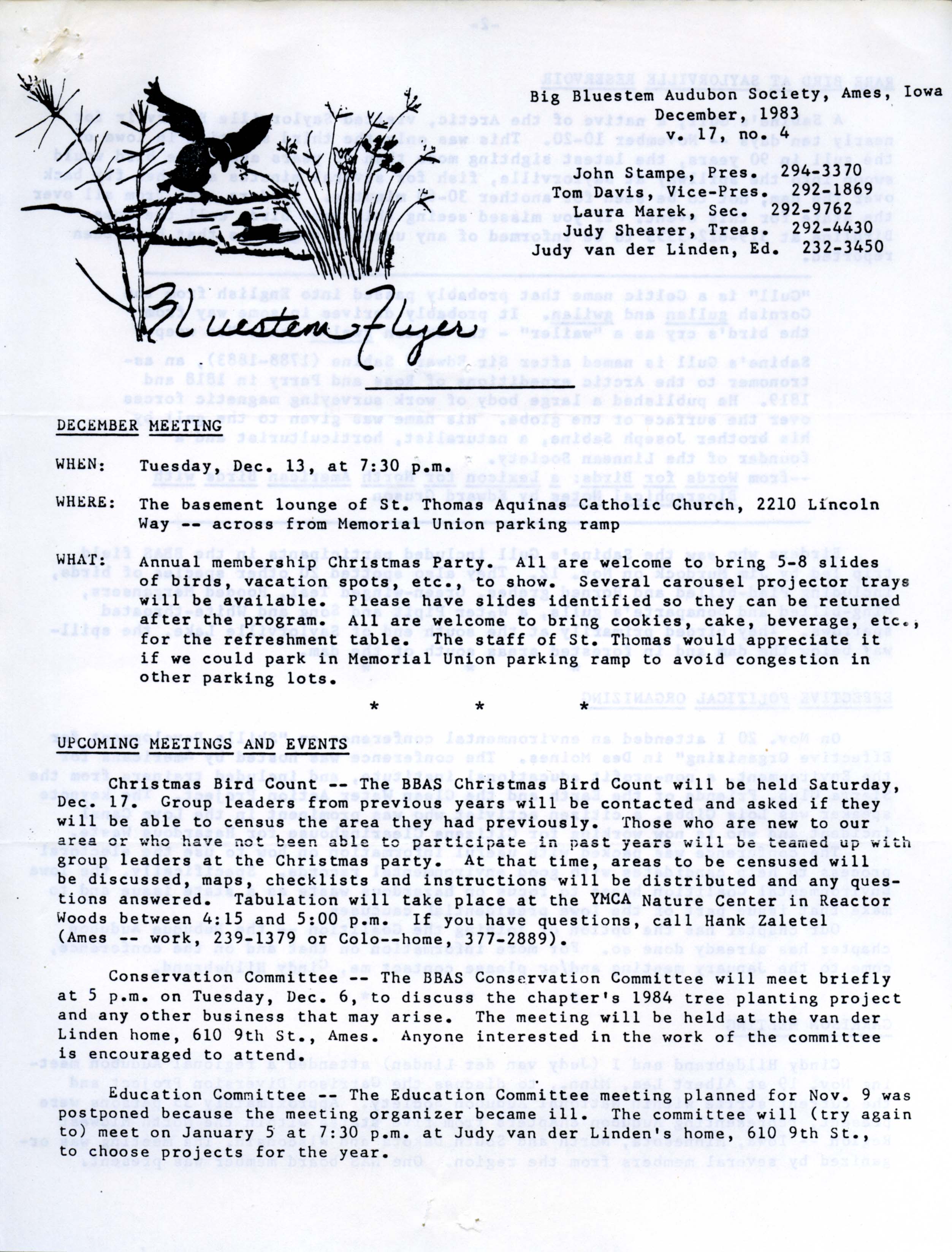 Bluestem Flyer, Volume 17, Number 4, December 1983