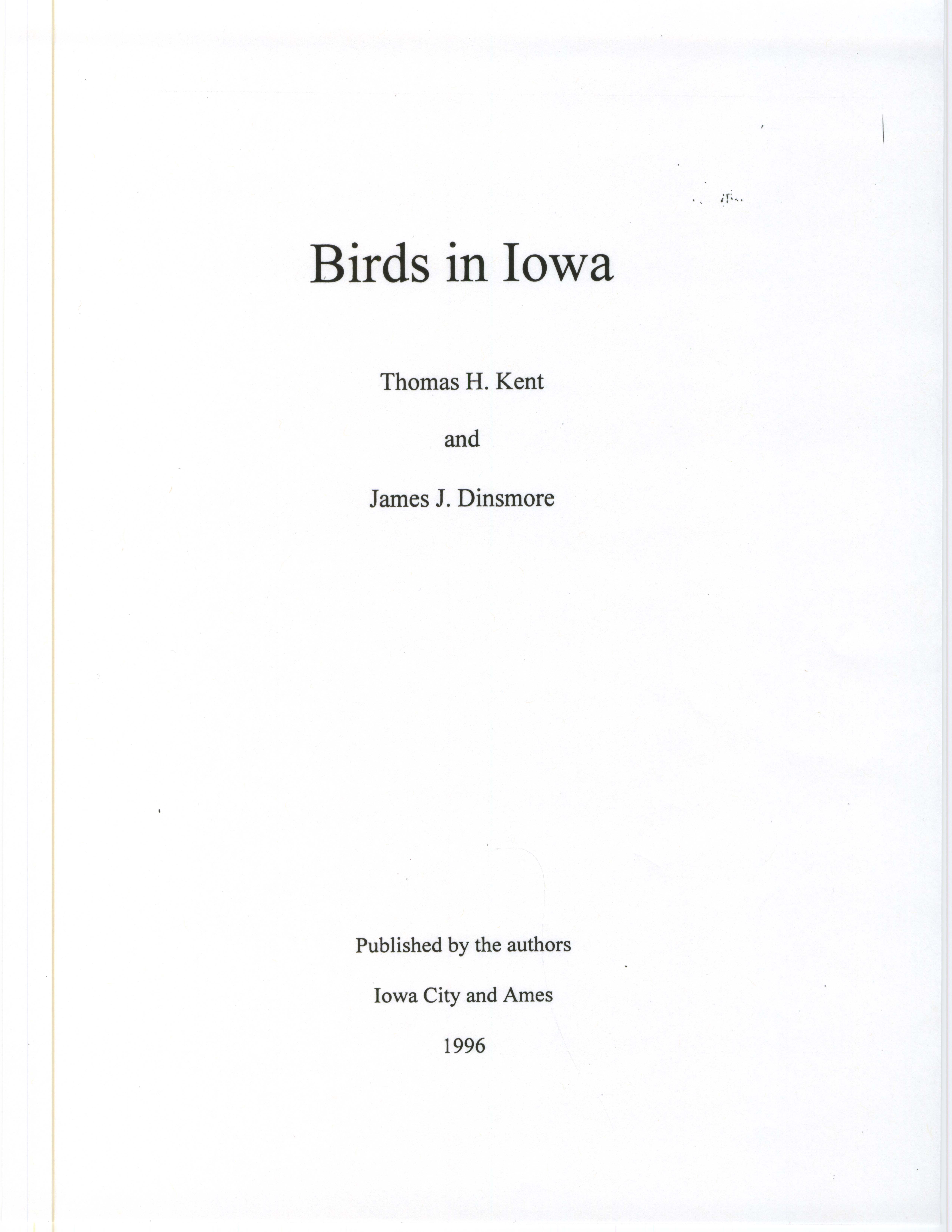 Birds in Iowa