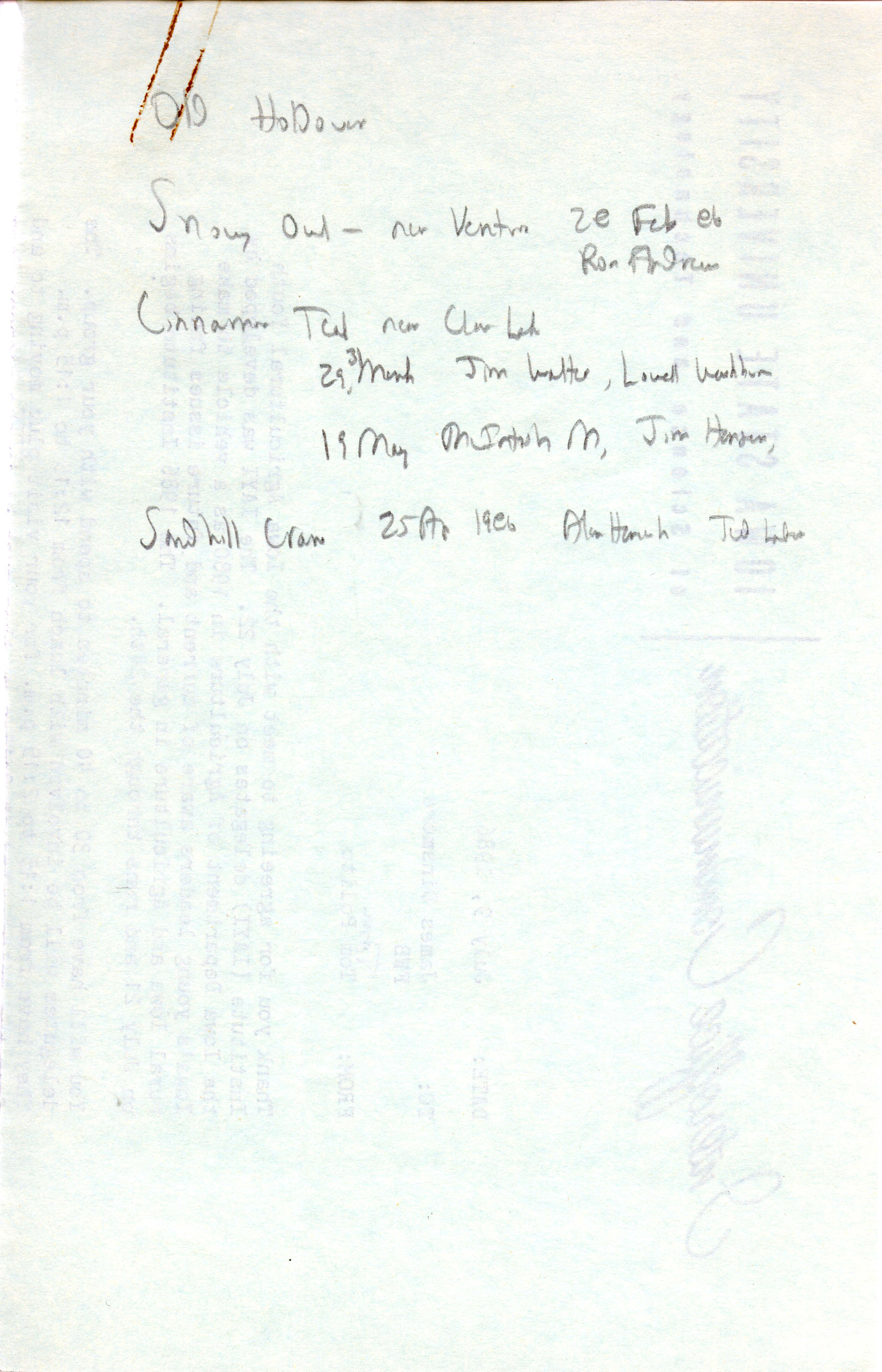 Field notes contributed by James J. Dinsmore, summer 1986