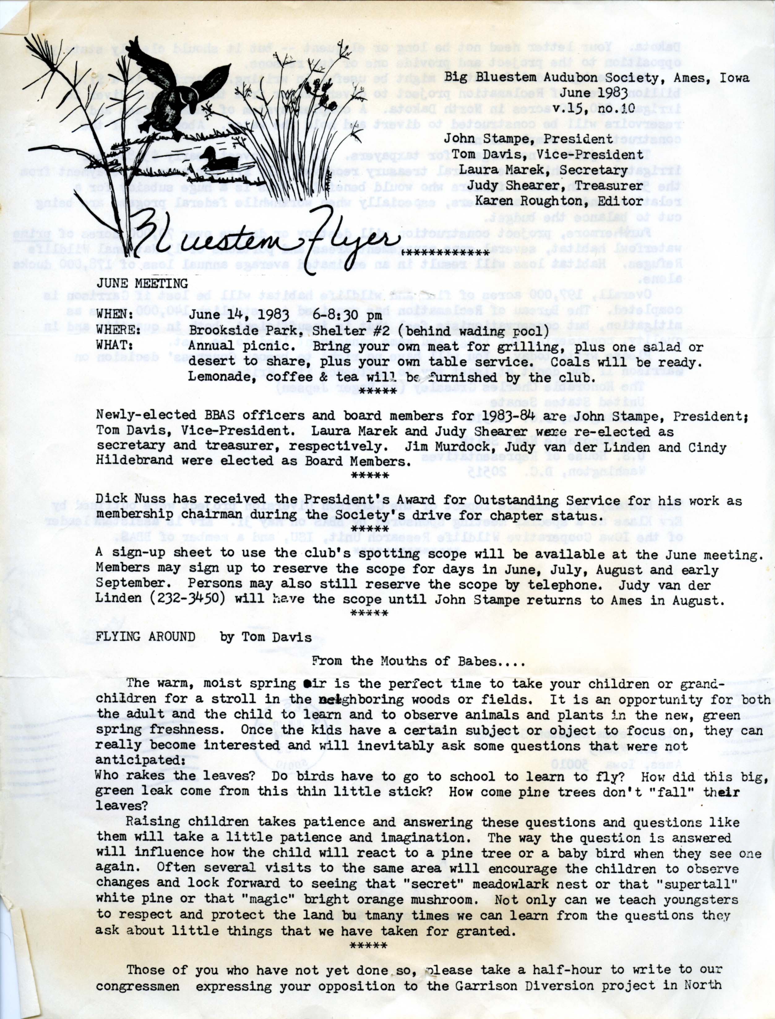 Bluestem Flyer, Volume 15, Number 10, June 1983 